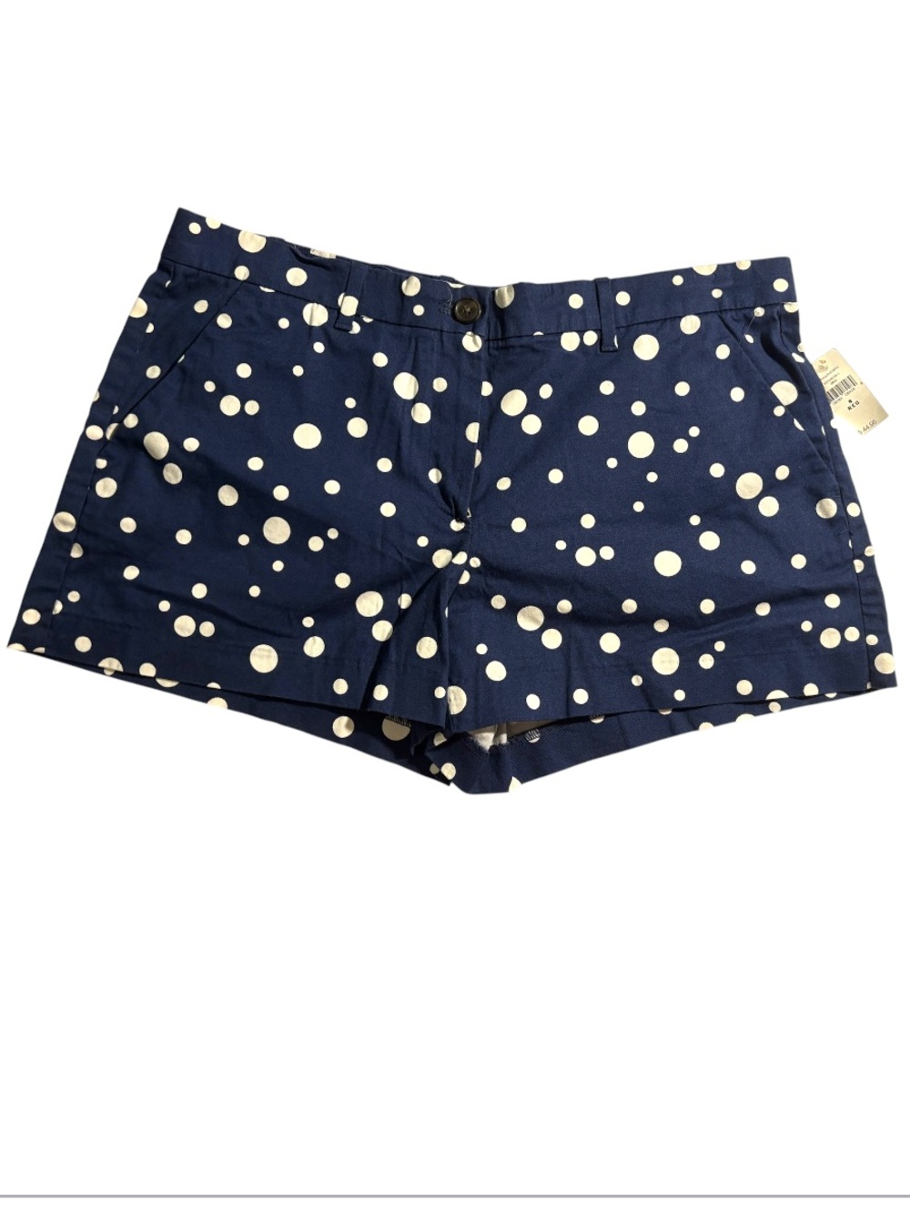Gap Navy Blue Khaki Polka Dot Shorts